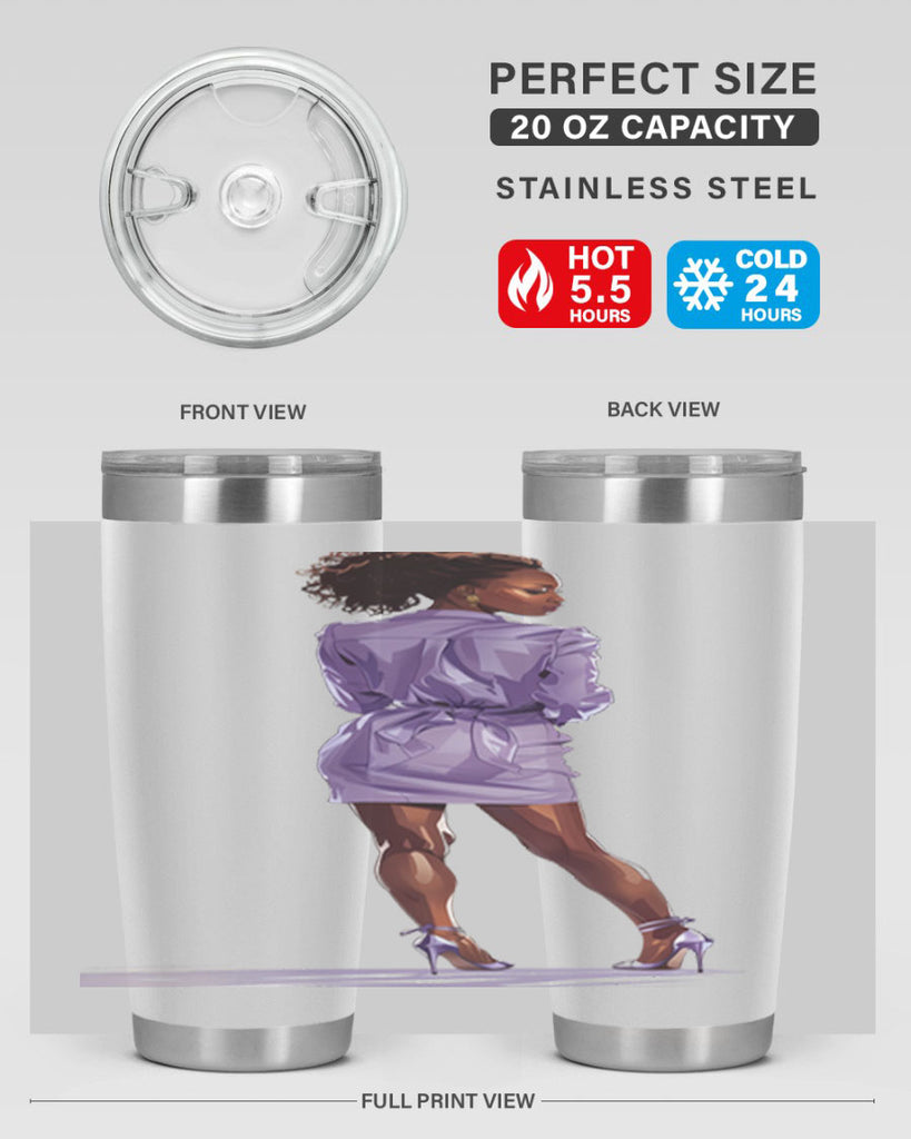 fashion girl in lavender 53#- fashion- Cotton Tank