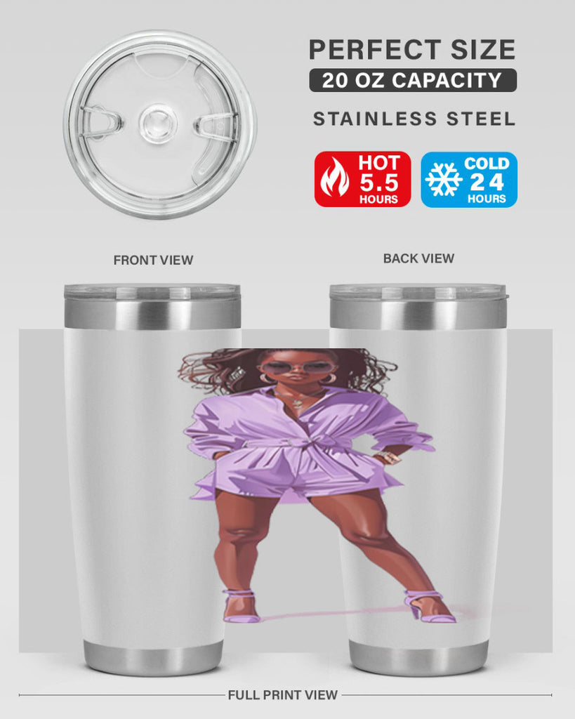 fashion girl in lavender 64#- fashion- Cotton Tank
