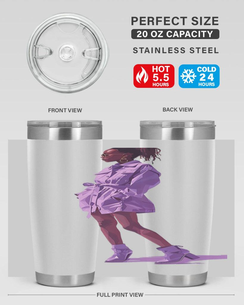 fashion girl in lavender 66#- fashion- Cotton Tank