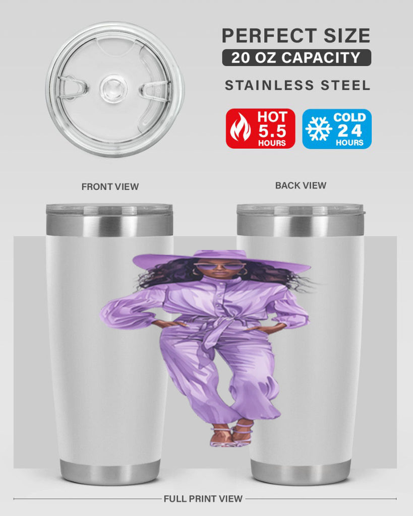fashion girl in lavender 68#- fashion- Cotton Tank