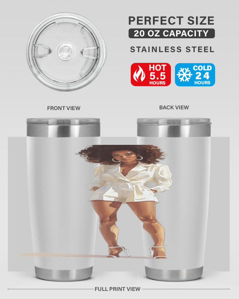 fashion girl in white 74#- fashion- Cotton Tank