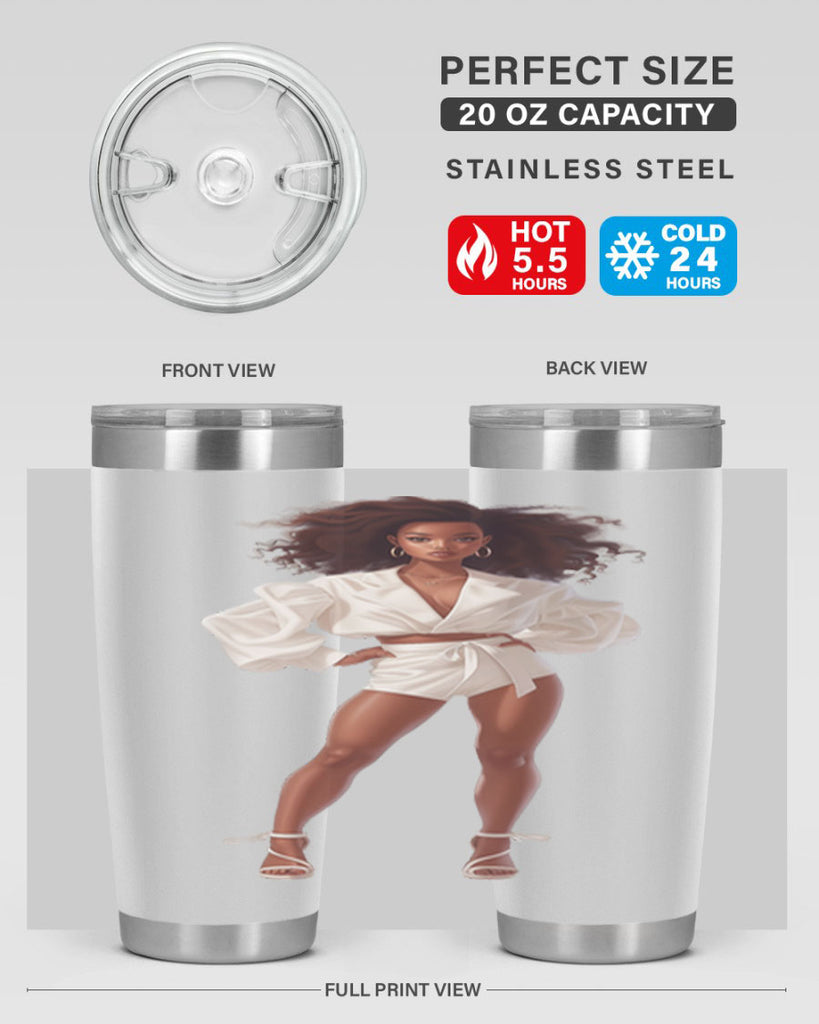 fashion girl in white 82#- fashion- Cotton Tank