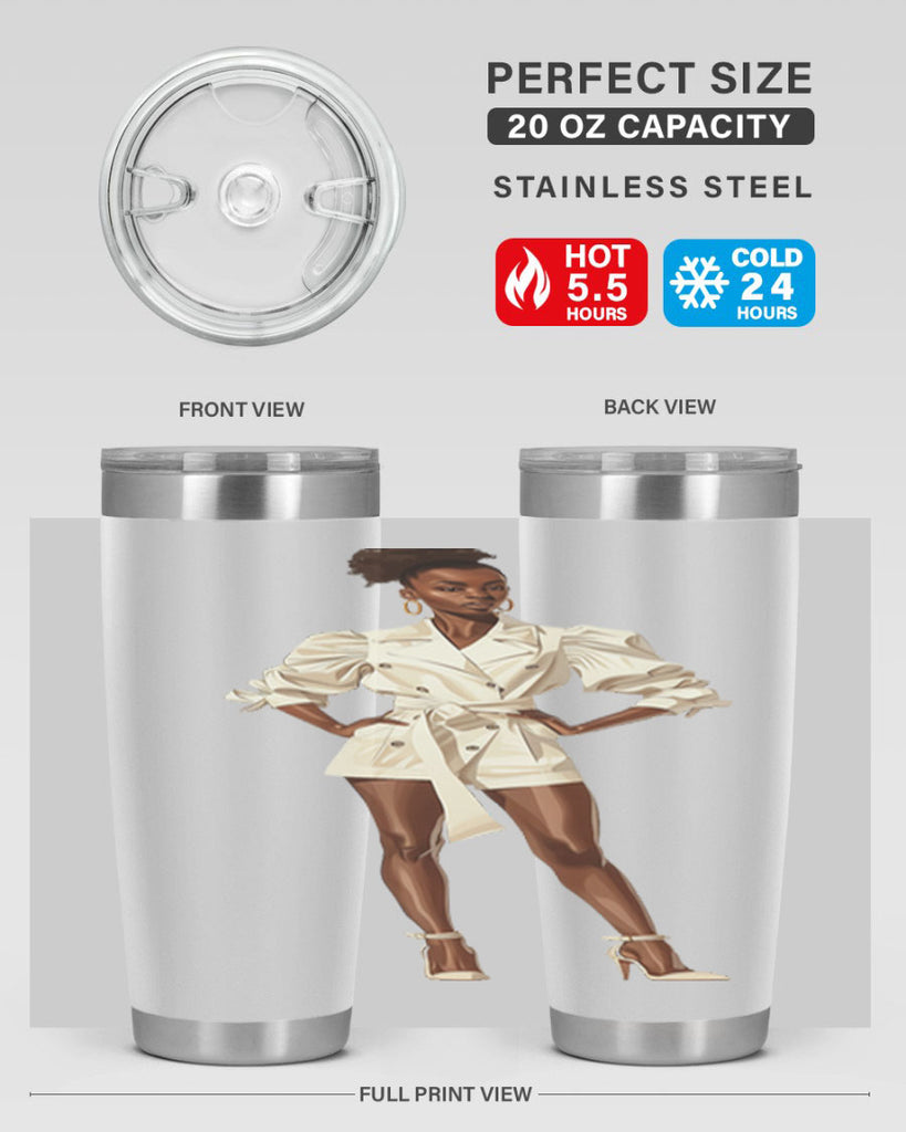 fashion girl in white 84#- fashion- Cotton Tank