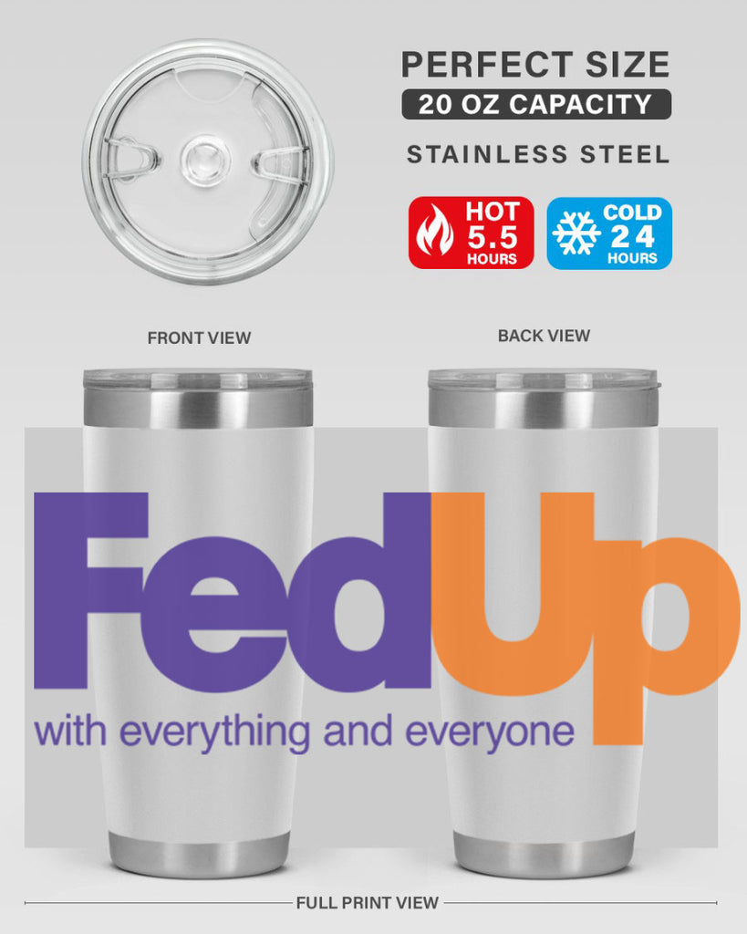 fed up 159#- black words phrases- Cotton Tank