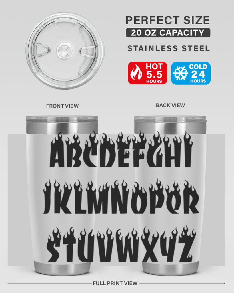 flame font 153#- black words phrases- Cotton Tank