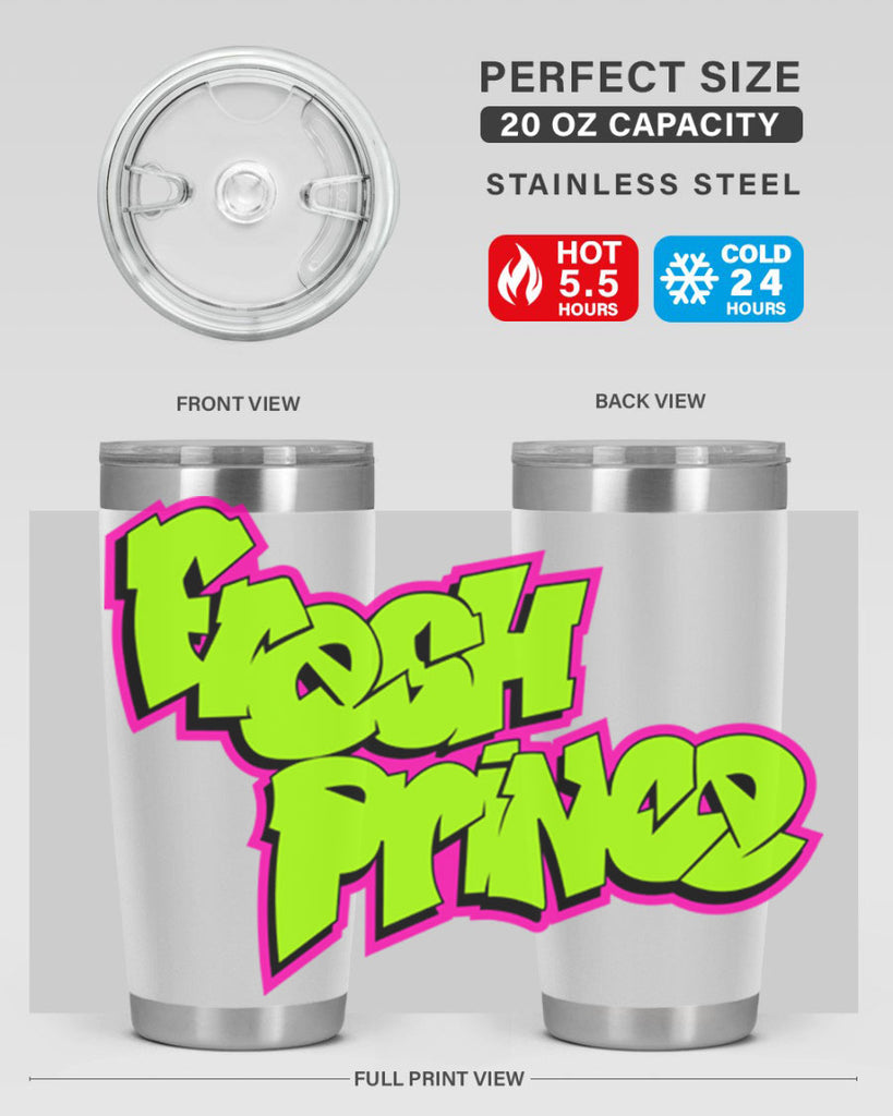 fresh prince 146#- black words phrases- Cotton Tank