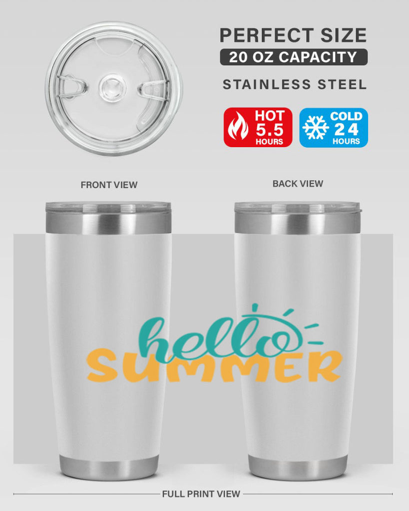 hello summer Style 97#- summer- Tumbler
