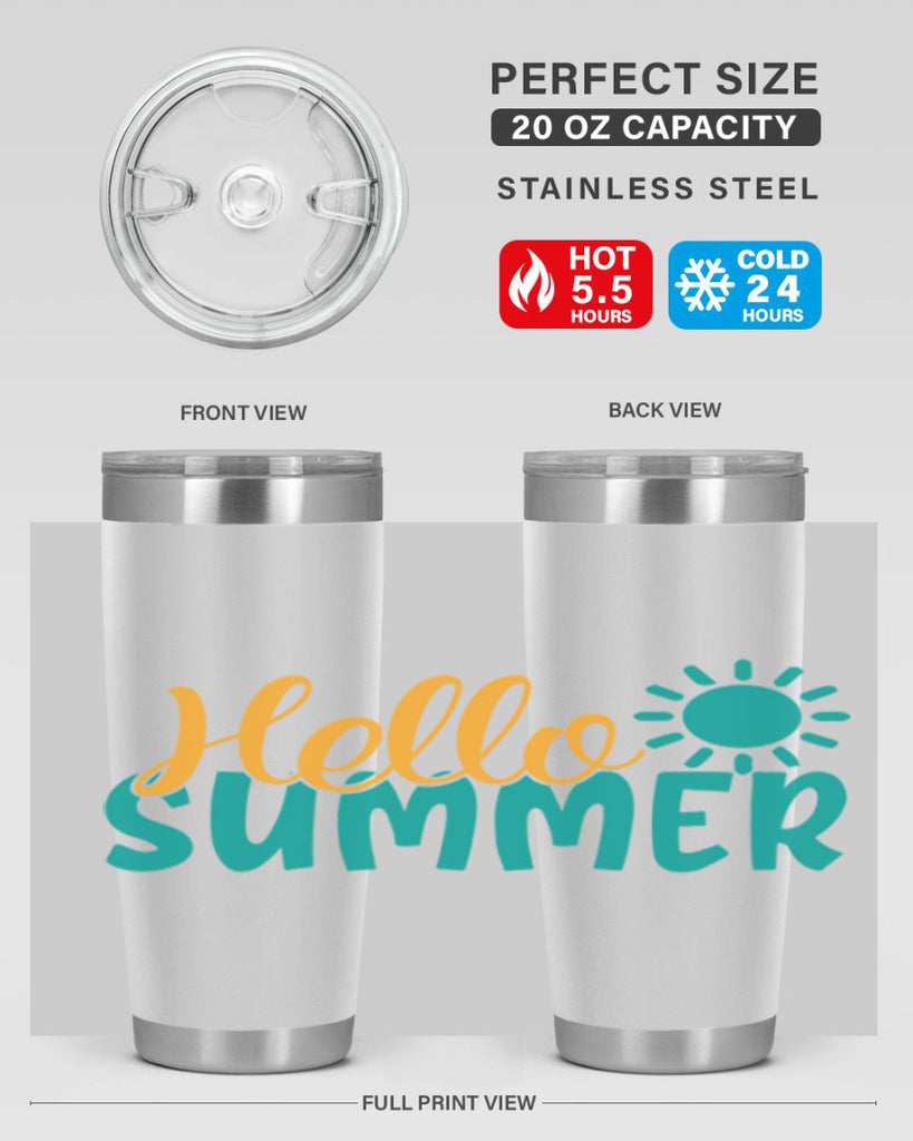 hello summer Style 98#- summer- Tumbler
