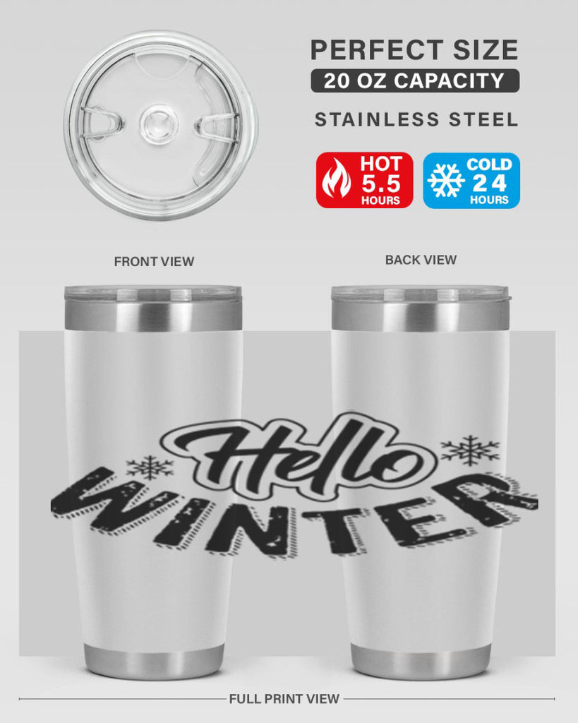hello winter 169#- winter- Tumbler