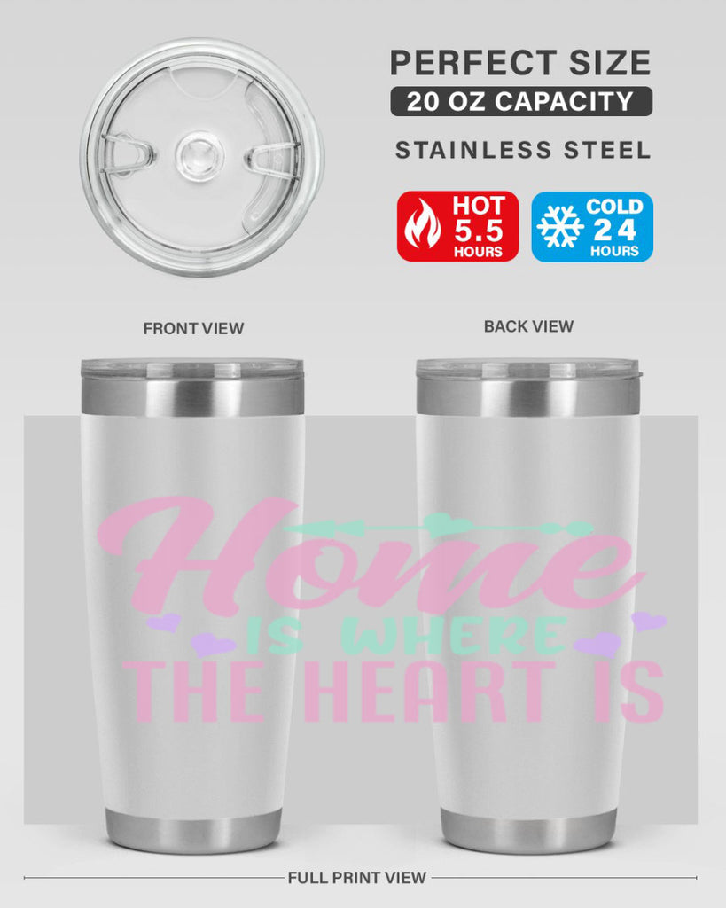 home is where the heart is 39#- home- Tumbler