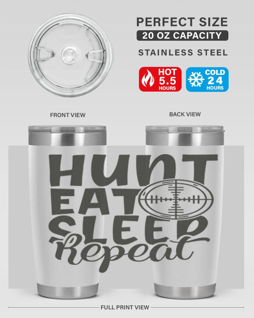 hunt eat sleep repeat 11#- hunting- Tumbler