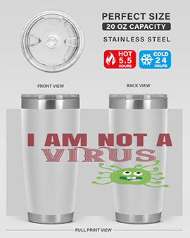 i am not a virus Style 36#- corona virus- Tumbler