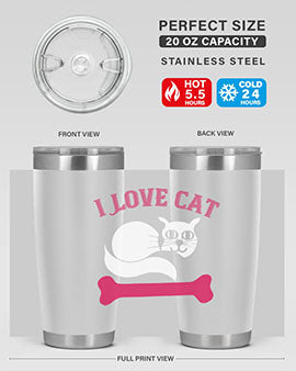 i love cat Style 55#- cat- Tumbler