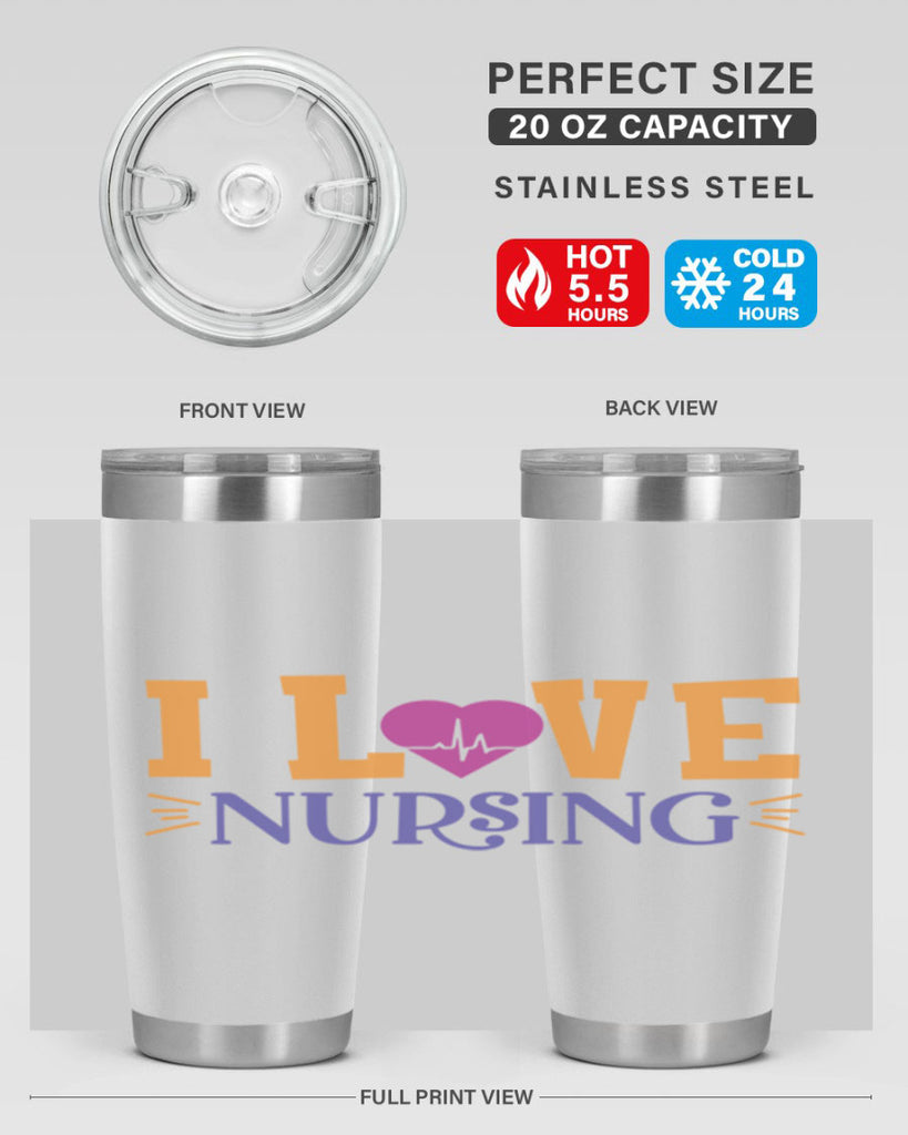 i love nursing Style 379#- nurse- tumbler