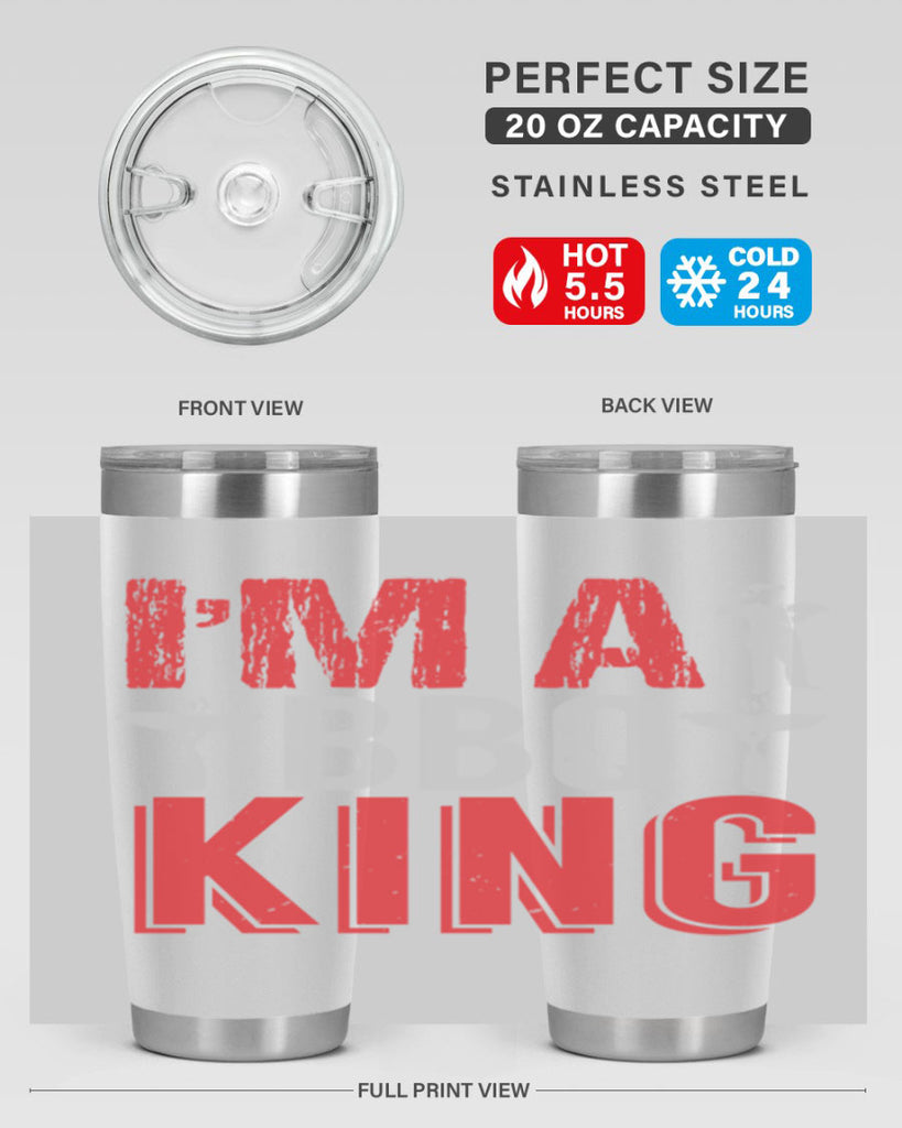 im a bbq king 34#- bbq- Tumbler