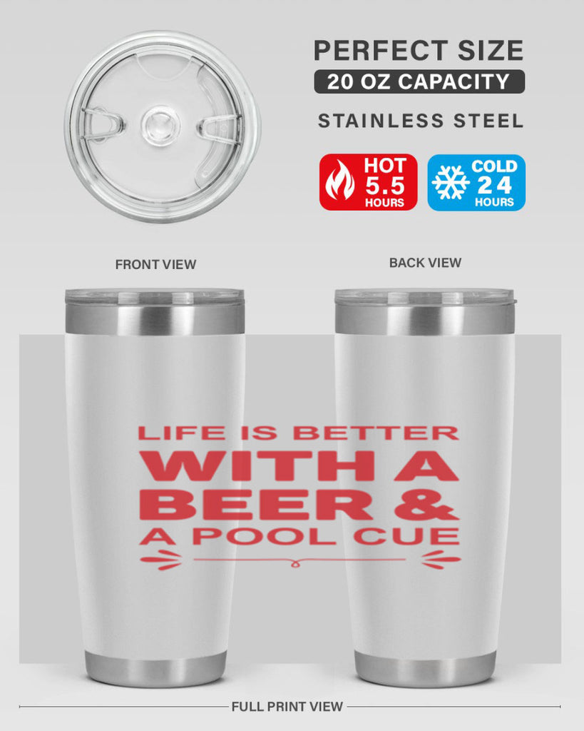 life is better 64#- beer- Tumbler