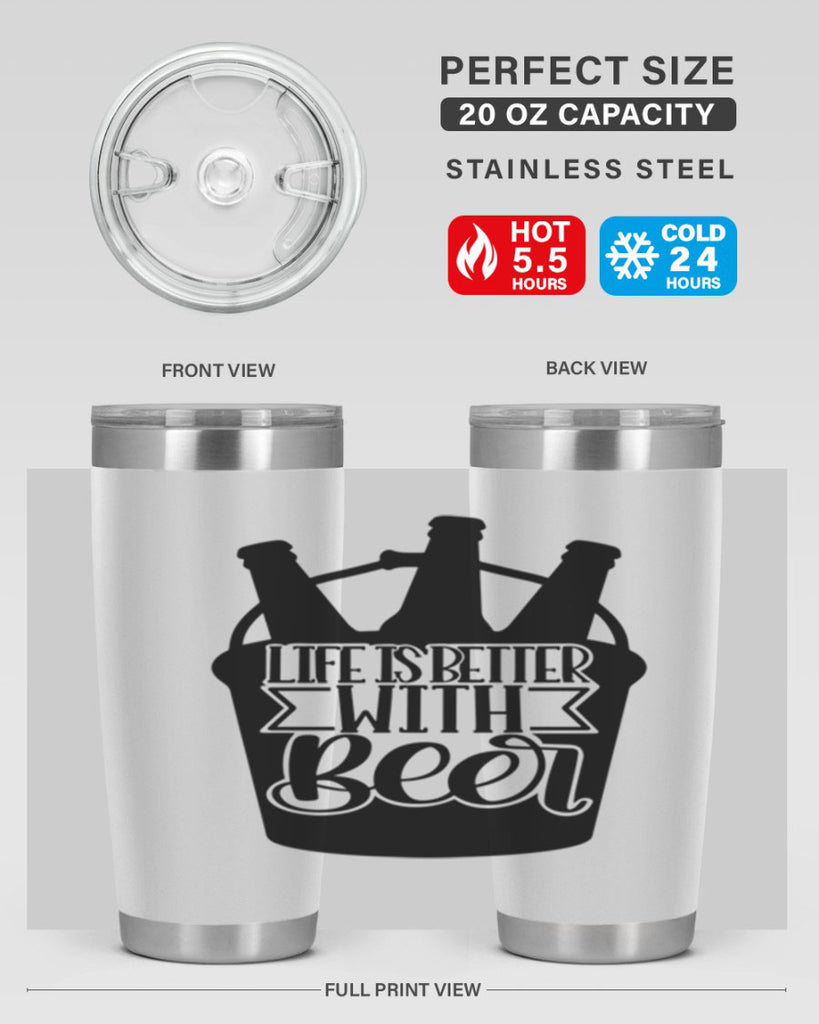 life is better with beer 27#- beer- Tumbler