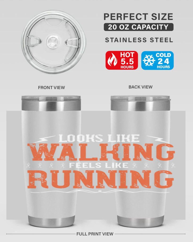 looks like walking feels like running 32#- running- Tumbler