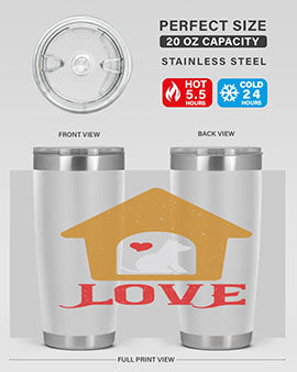 love Style 161#- dog- Tumbler
