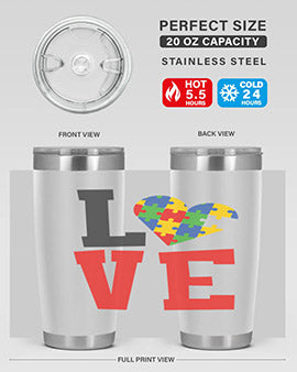 love Style 29#- autism- Tumbler