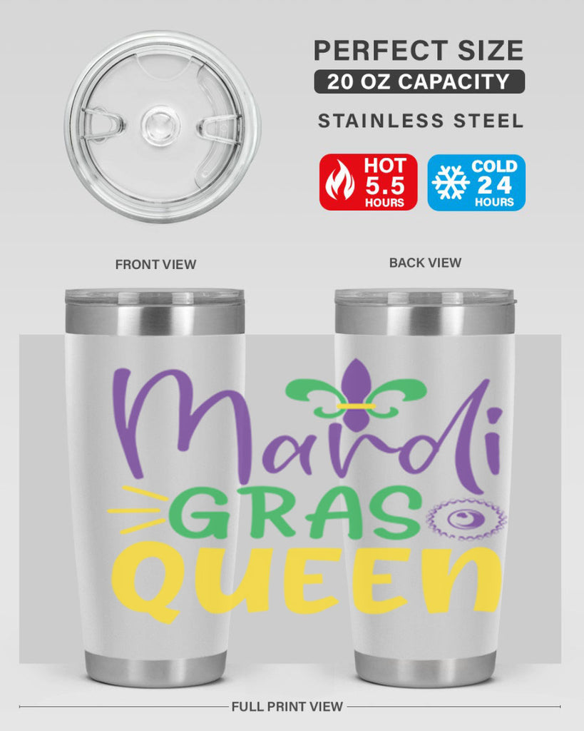 mardi gras queen 79#- mardi gras- Tumbler