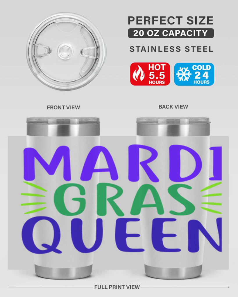 mardi gras queen 7#- mardi gras- Tumbler