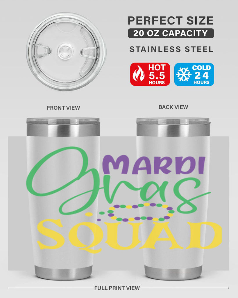 mardi gras squad 78#- mardi gras- Tumbler