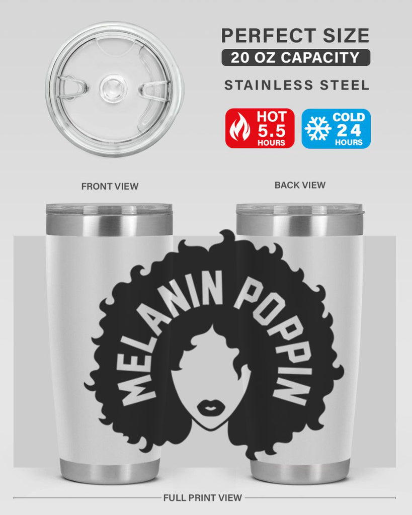 melanin poppin 85#- black words phrases- Cotton Tank