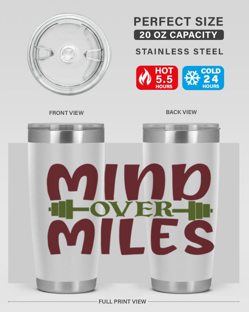 mind over miles 29#- gym- Tumbler