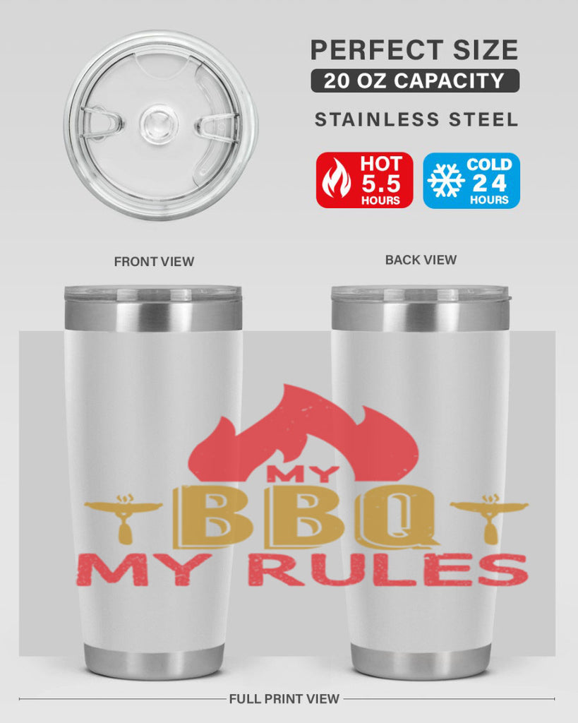 my bbq my ruless 21#- bbq- Tumbler