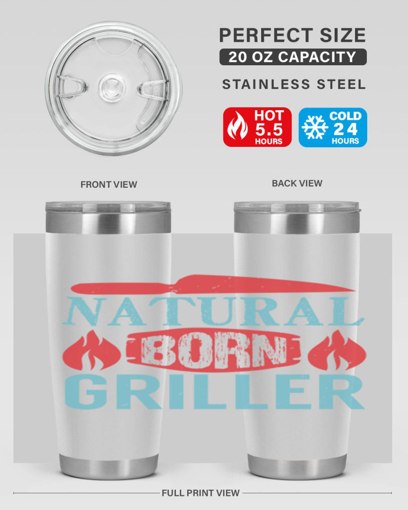 natural born griller 19#- bbq- Tumbler