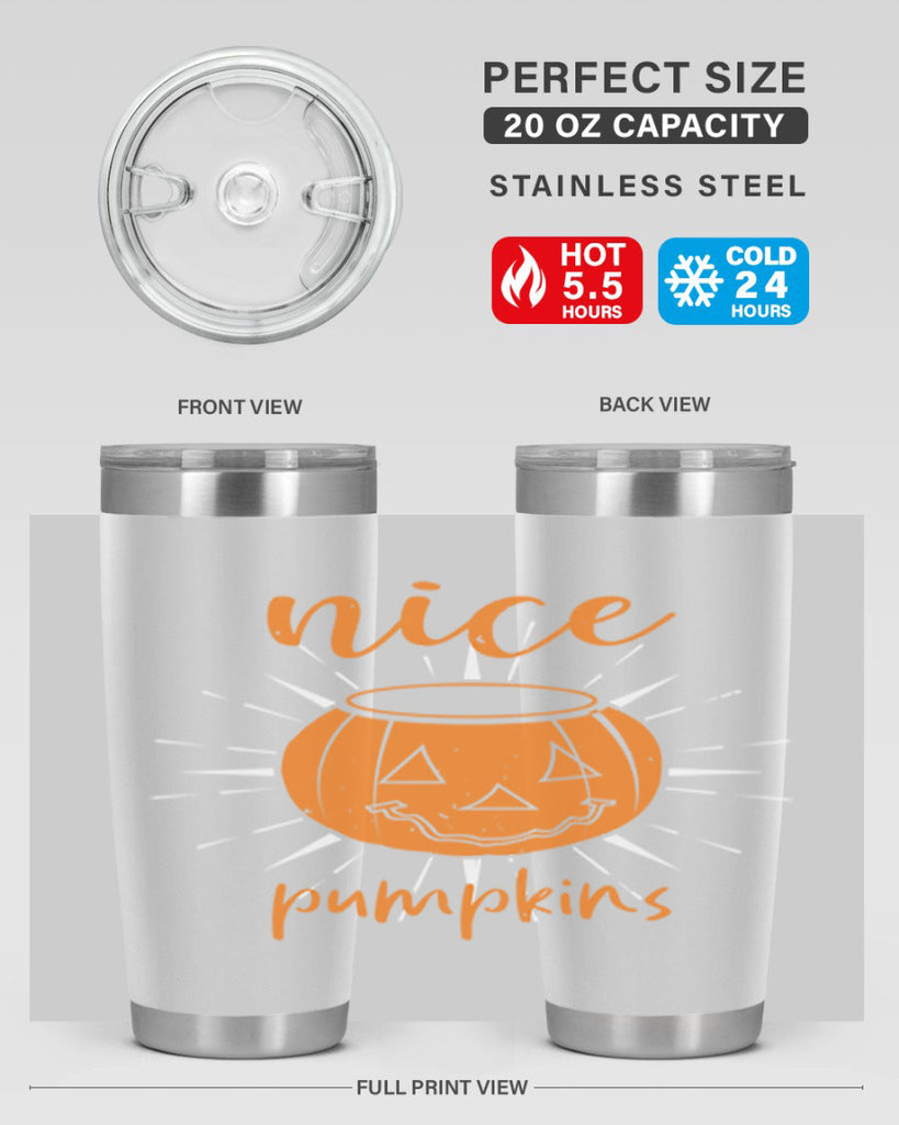 nice pumpkins 138#- halloween- Tumbler