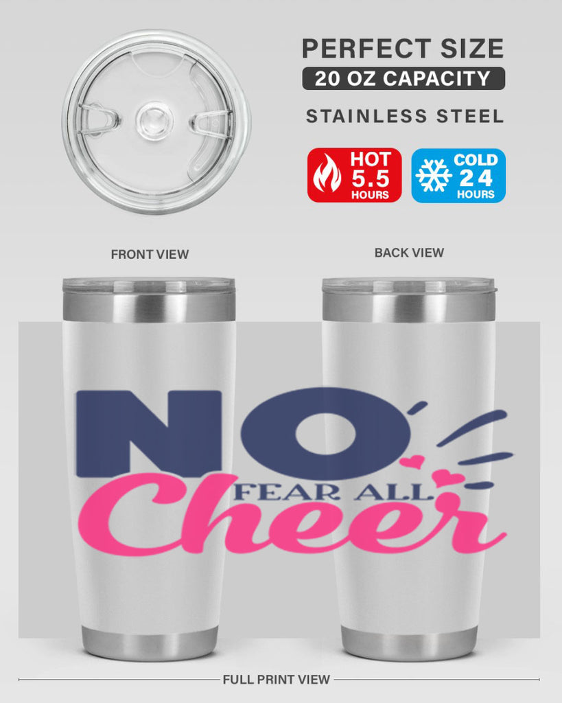 no fear all cheer 1728#- cheer- Tumbler