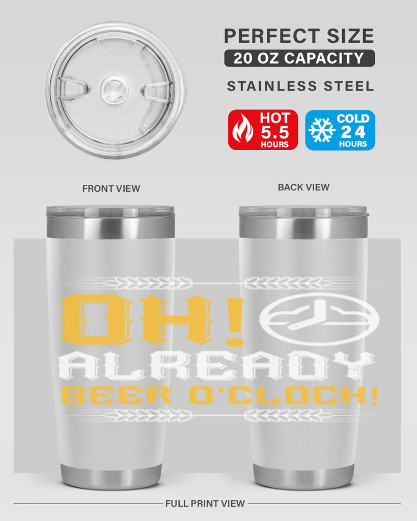 oh already beer oclock 54#- beer- Tumbler