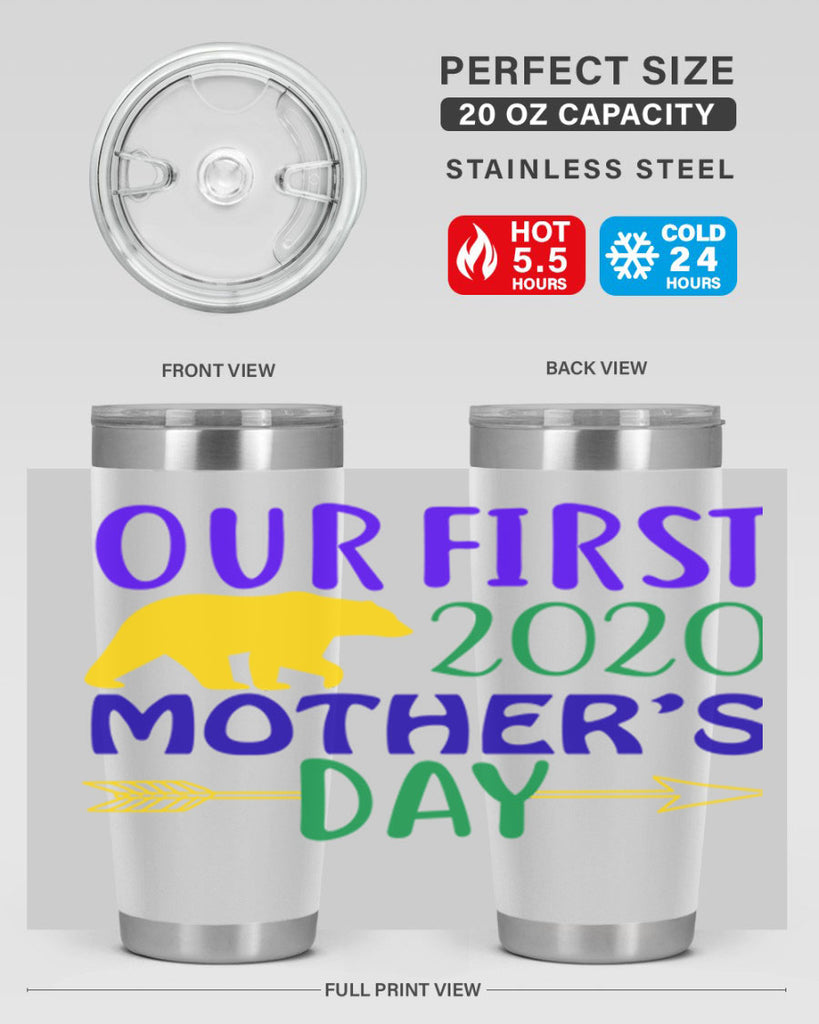 our first mothers day 4#- mardi gras- Tumbler
