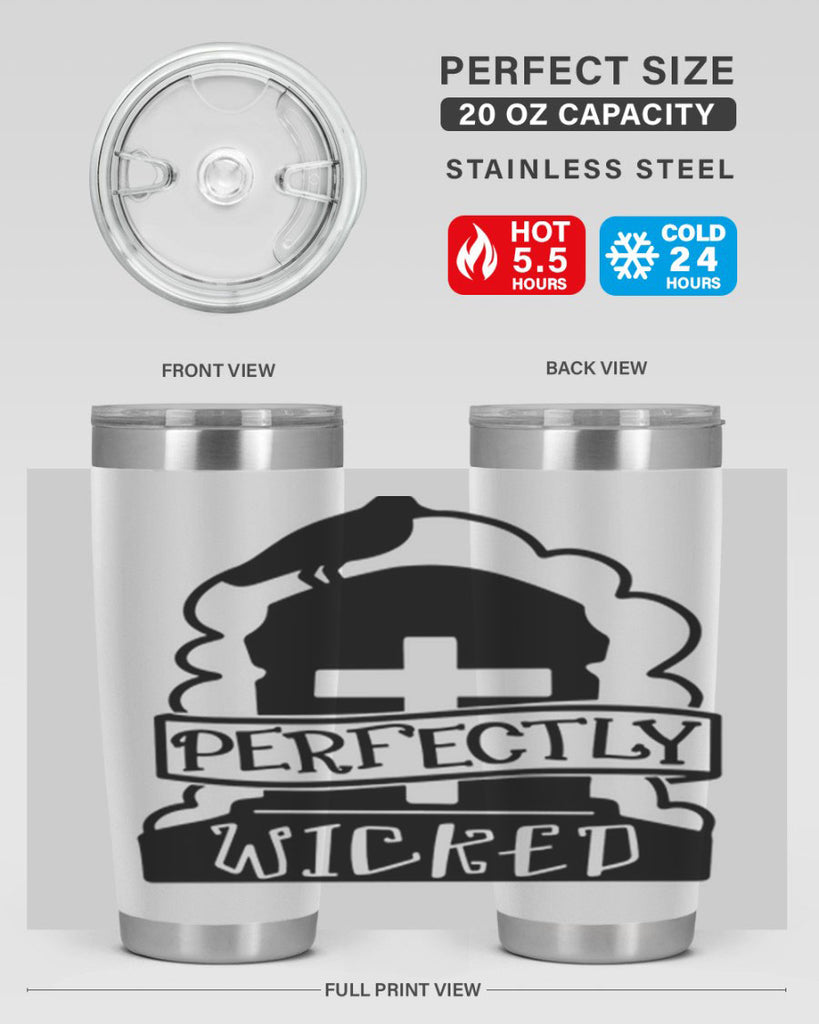 perfectly wicked 33#- halloween- Tumbler