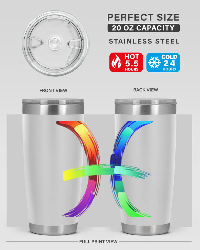 pisces 370#- zodiac- Tumbler