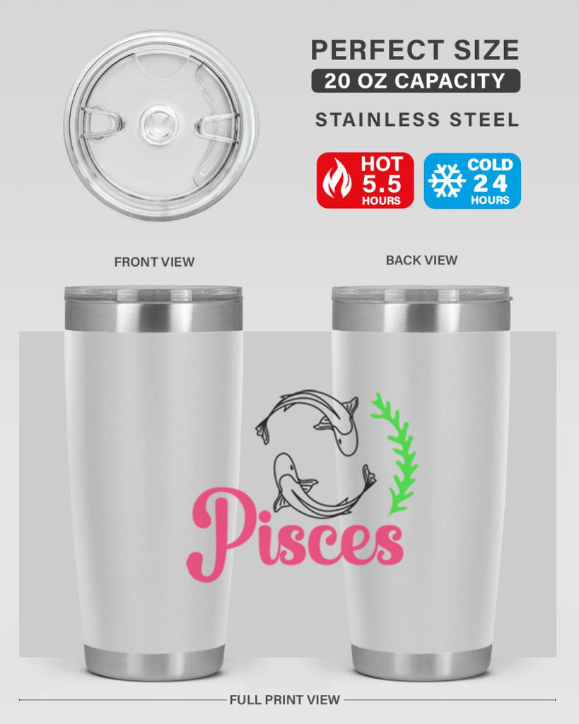 pisces 372#- zodiac- Tumbler