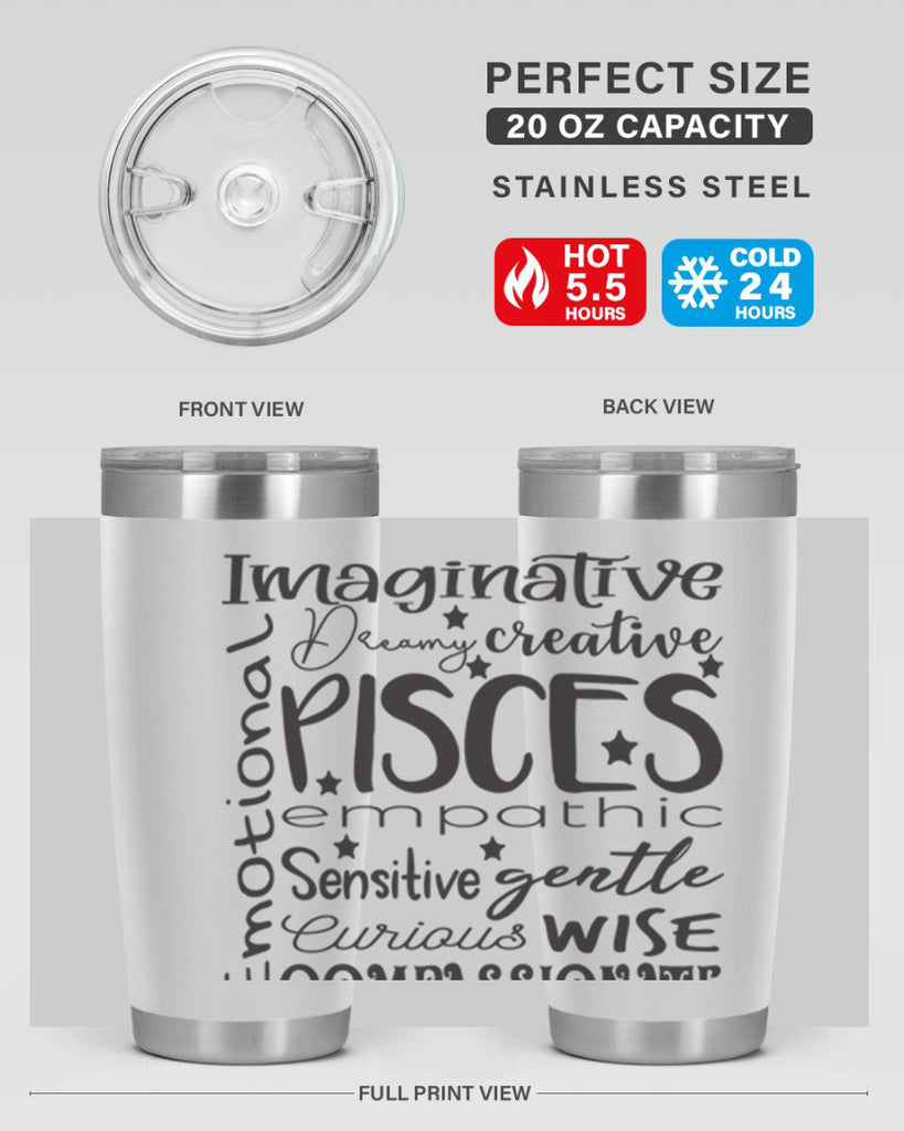 pisces 570#- zodiac- Tumbler