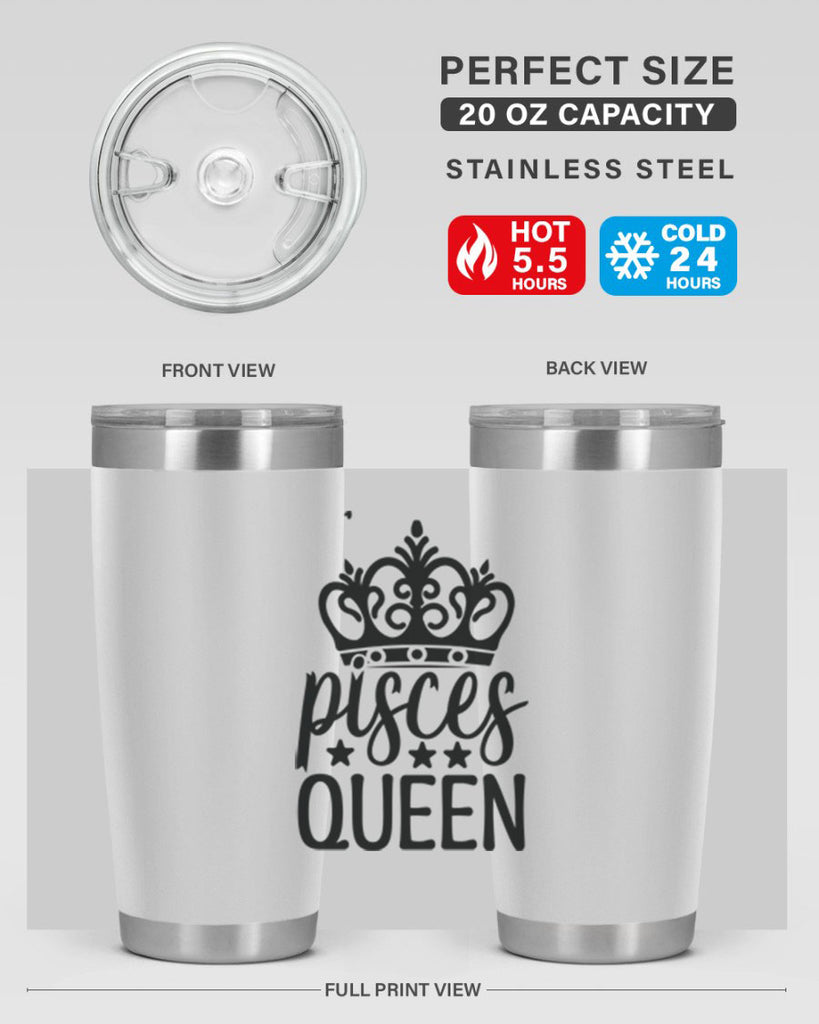 pisces queen 376#- zodiac- Tumbler