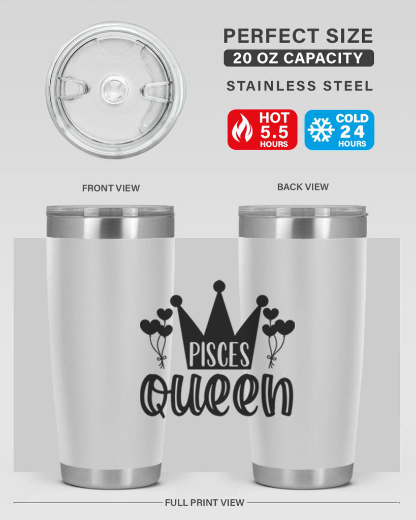 pisces queen 377#- zodiac- Tumbler