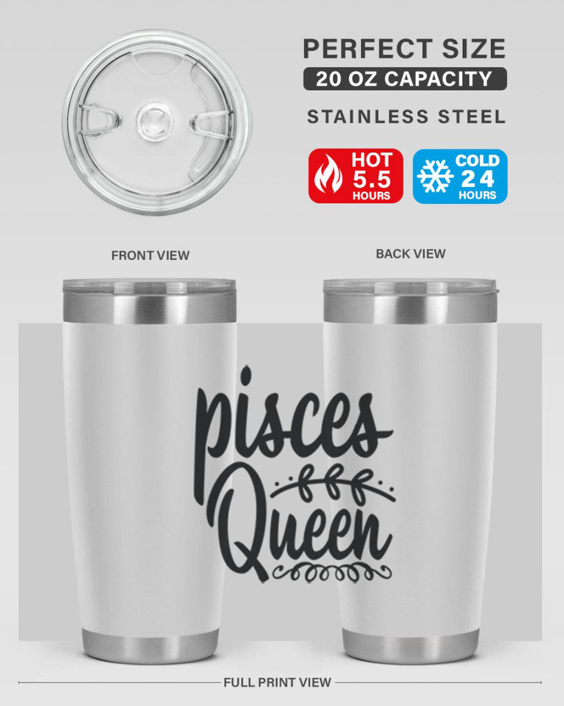 pisces queen 378#- zodiac- Tumbler