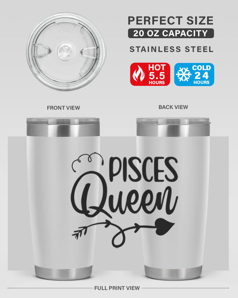 pisces queen 379#- zodiac- Tumbler