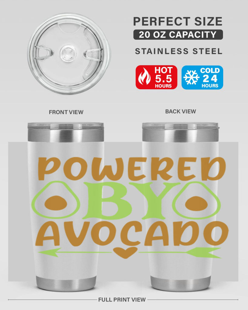 powered by avocado 3#- avocado- Tumbler