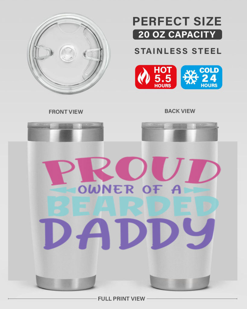 proud owner of a bearded daddy Style 202#- baby- tumbler