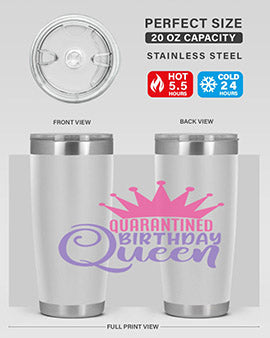quarantined birthday queen Style 46#- corona virus- Tumbler
