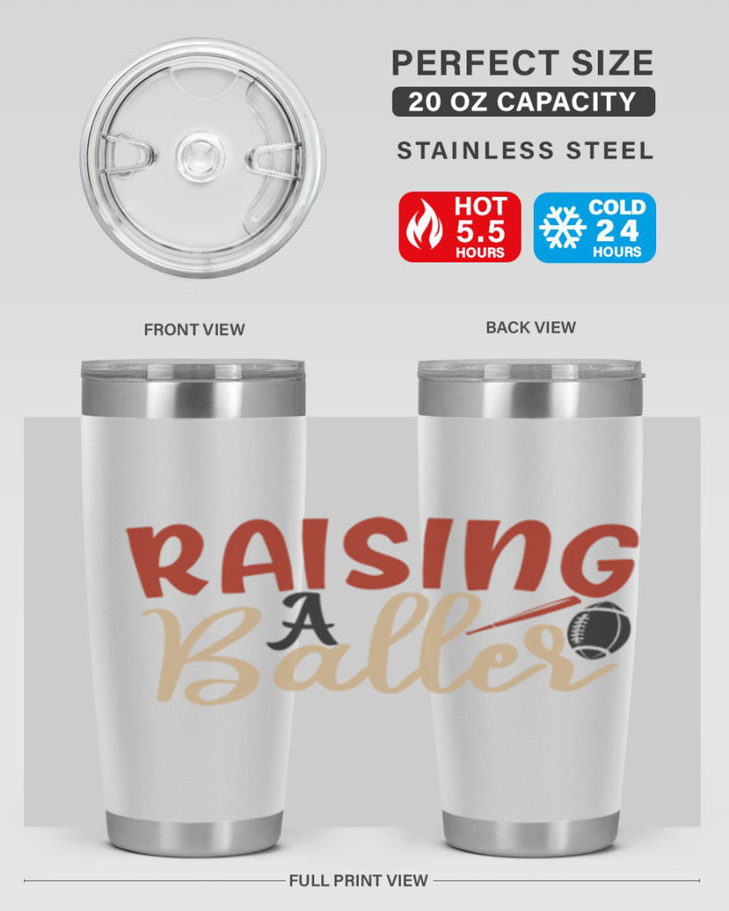 raising a baller 2278#- softball- Tumbler
