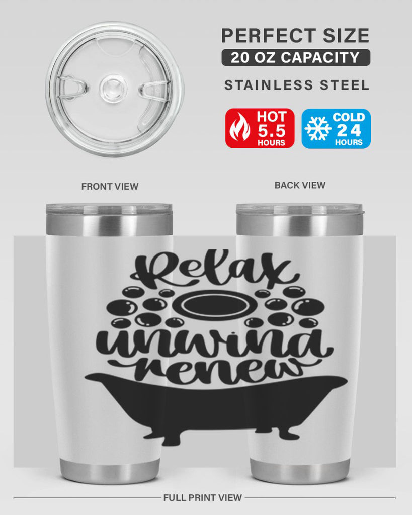 relax unwind renew 19#- bathroom- Tumbler