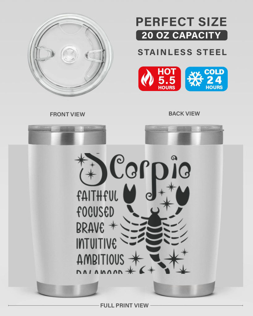 scorpio 431#- zodiac- Tumbler