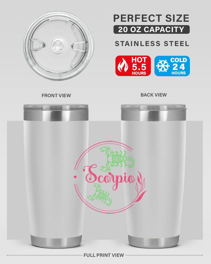 scorpio 437#- zodiac- Tumbler